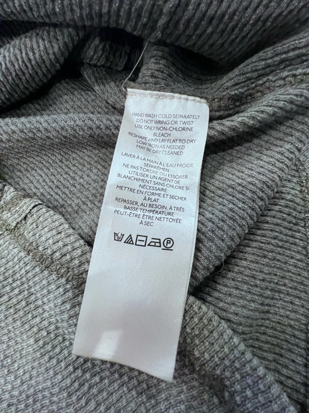 Free People We The Free Twisted Cable Cuff thermal henley top XS
